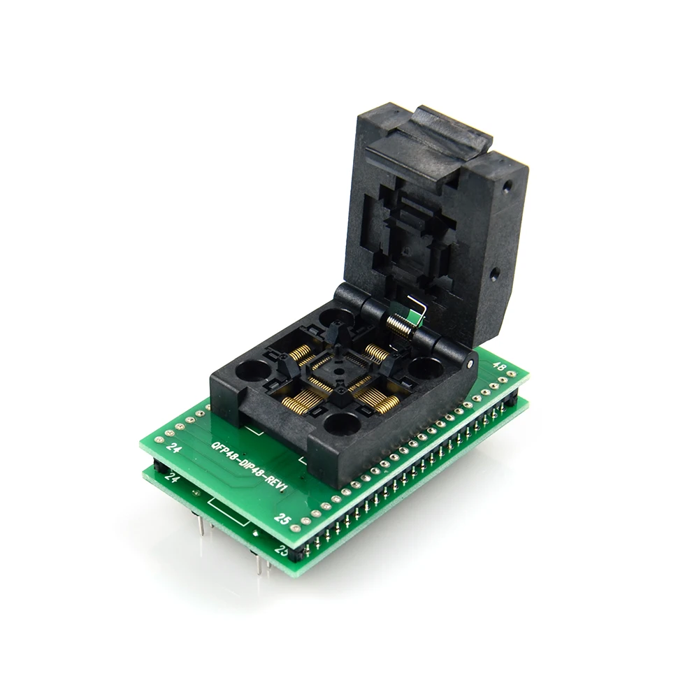QFP48 TQFP48 LQFP48 к DIP48 MCU программатор шаг 0 5 мм IC корпус адаптер для тестирования на с