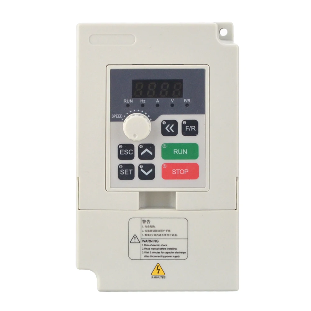

2.2KW VFD 3HP 5A 380V 3 Phase Variable Frequency Drive Motor Inverter for Spindle Motor Speed Control Frequency Converter