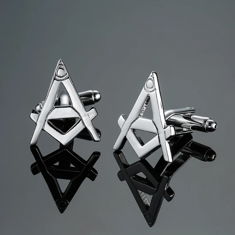 

DY новые высококачественные Серебристые Масонские Запонки, модные мужские французские запонки, бесплатная доставка