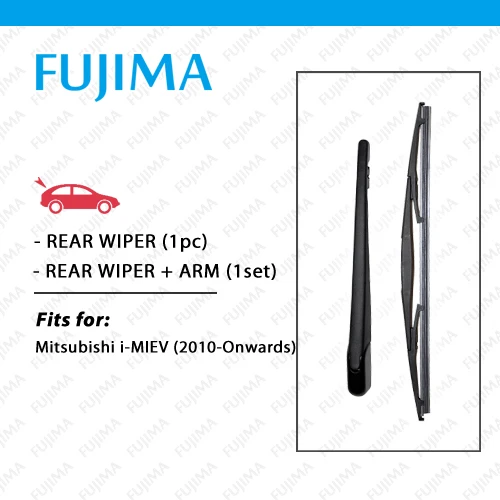 

FUJIMA Rear Wiper Blade and Arm for Mitsubishi i-MIEV (2010-Onwards) Back Window Windscreen iMIEV Rear Wiper Arm