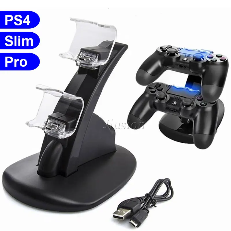 

Double Gamepad Charger 2 LED Dual USB PS4 Charging Dock Stand Station Controller For Sony Playstation PS4 Joystick Console