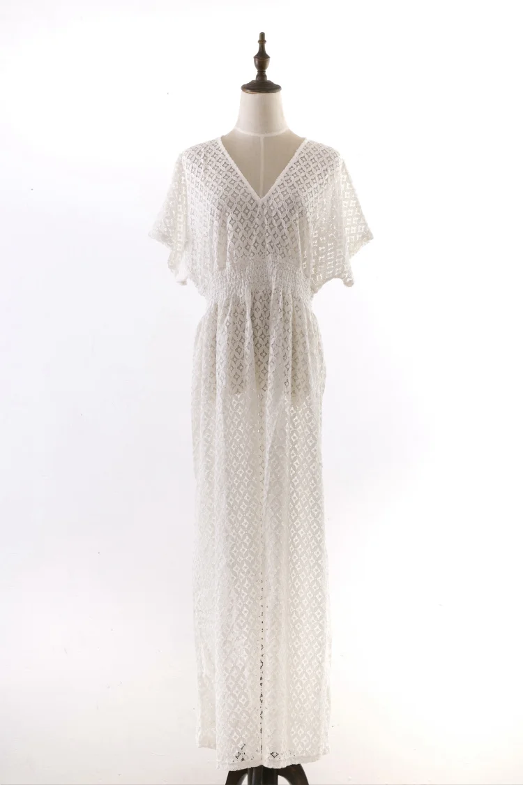 Summer Women Bikini Cover Up Floral Lace Hollow Crochet Swimsuit Cover-Ups Bathing Suit Beachwear Tunic Beach Dress Summer Women Bikini Cover Up Floral Lace Hollow Crochet Swimsuit Cover-Ups Bathing Suit Beachwear Tunic Beach Dress