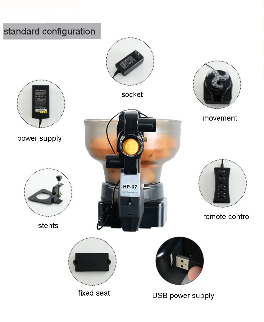 1 шт. hp-07 стол для пинг-понга теннисные роботы пушка для выброса мячей, автоматическая машина для мячей 36 шпинов для дома, тренировочная