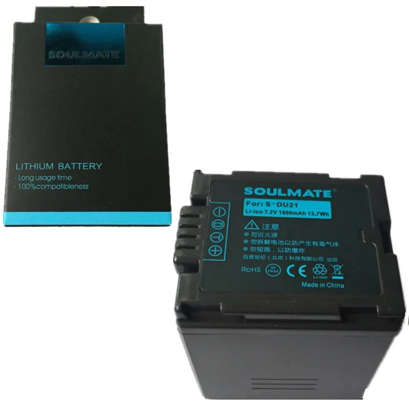 Soulmate CGA-DU21 литиевые батареи пакет CGA DU21 цифровой Батареи для камеры DU21 для Panasonic nv-gs330 gs400 gs408 GS500 gs508 MX5