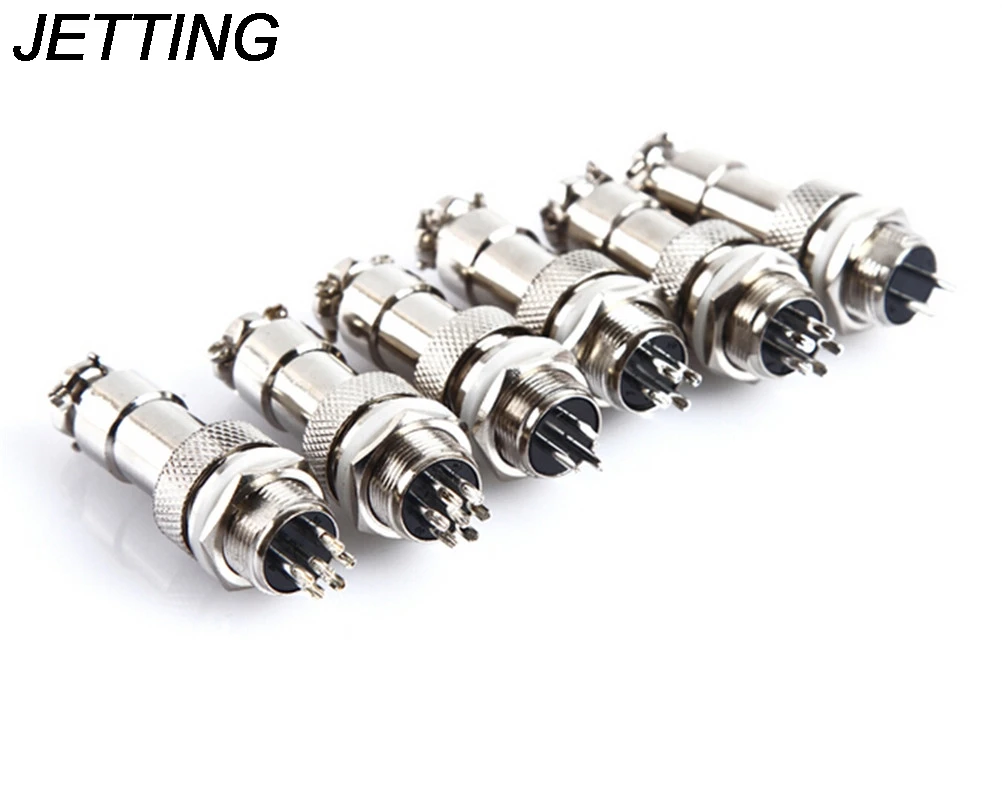 

1PCS GX12 2 3 4 5 6 7 Pin Male & Female 12mm Wire Panel Connector Aviation Plug Circular Socket Plug