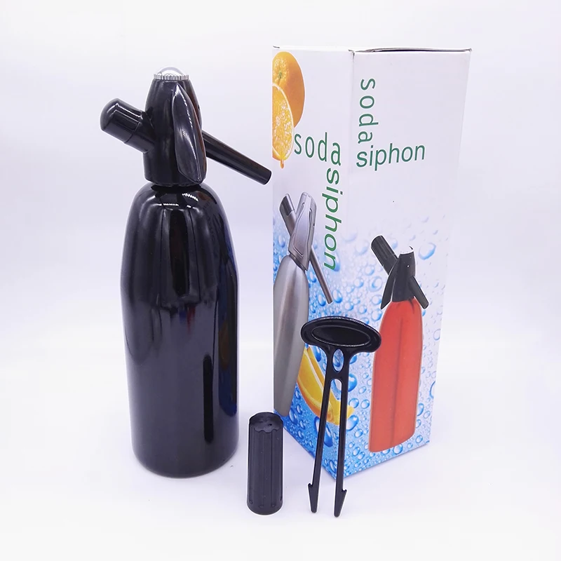 

Shenzhen Supplier Wholesale DIY Aluminum Soda Siphon 1.0L Home Soda Water Maker