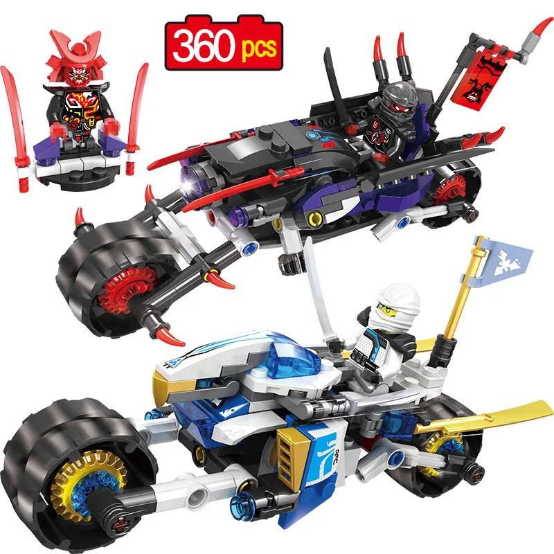 

Ninjagoed Series Building Block Compatible LEGOINGLY The Killow vs. Samurai X Motorcycle Ninjagoed Figures Toys For Children