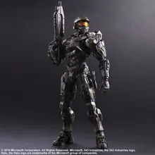 Jogar artes kai halo 5 guardiões no.1 pvc figura de ação collectible modelo brinquedo 26cm