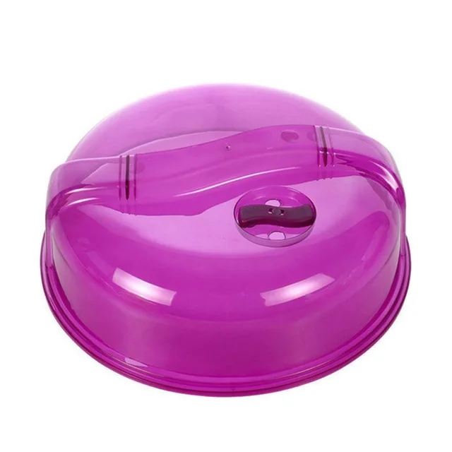 Plastic Food Sealing Cover bowl Plates Lid Microwave heating oilproof cover Kitchen dishware Dustproof Wrap Cap Lids - Color: purple