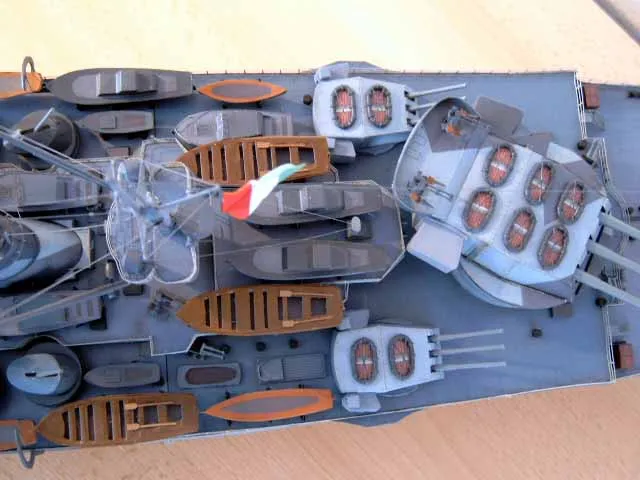 Italy Rome battleship 3D Paper Model Kit