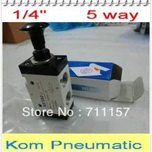 20 шт./лот Fedex 1/" дюймов ручной Управление электромагнитный Клапан push pull Air Клапаны 4R210-08