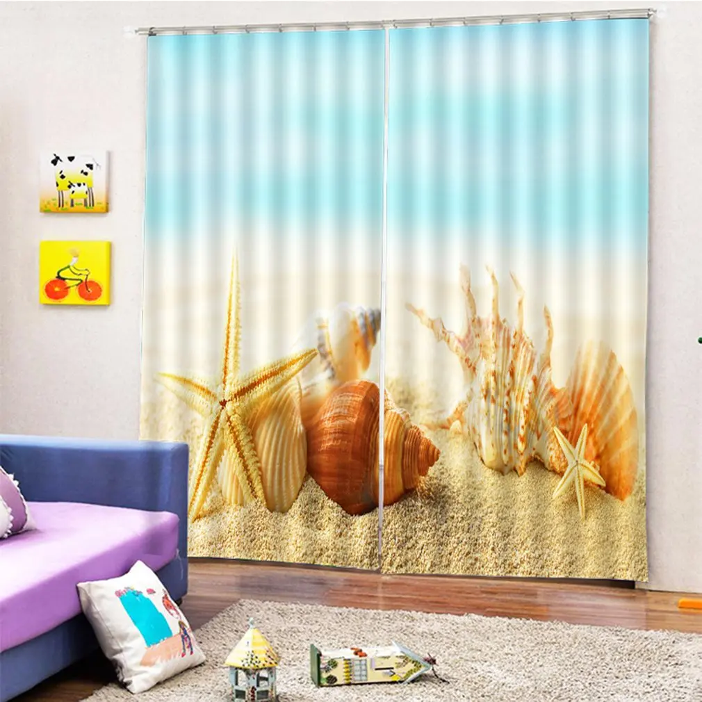 DZ04163D разноцветные оболочки цифровой печати водостойкий плесени душ Curtain150 * 166