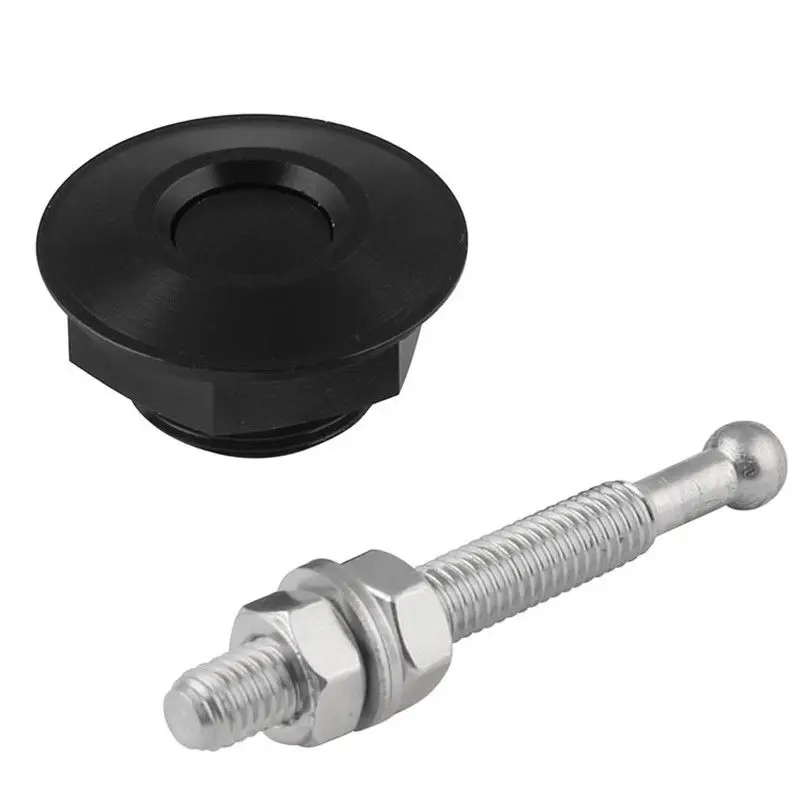 

Universal 32MM Push Button Billet Hood Pins Lock Clip Kit Car Quick Latch kit