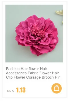 Новая ткань Цветущая Роза цветок женские украшения для волос и брошь Свадебная вечеринка заколка для волос для невесты Свадебный цветок для волос студия