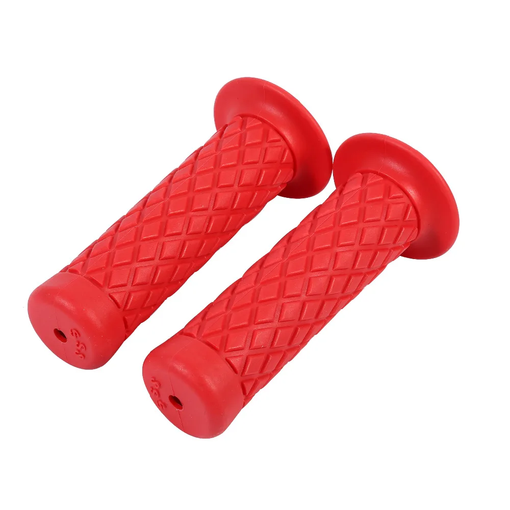 

22mm 7/8" Universal Vintage Soft Rubber Handle Bar Hand Grips For Motorcycle Dirt Bike