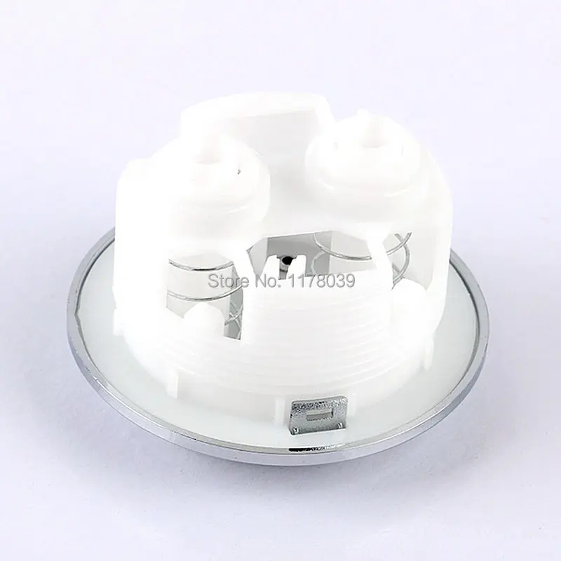 Top diameter 48mm Round toilet dual push buttons,One-piece Toilet button,Suitable for water tank cover hole 38-44mm,J17397