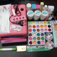 Набор для ногтей Pro 36 Вт УФ-сушилка лампы отверждения файлов шлифовальные Типсы для дизайна ногтей гель инструменты DIY Набор RJ-116 искусства