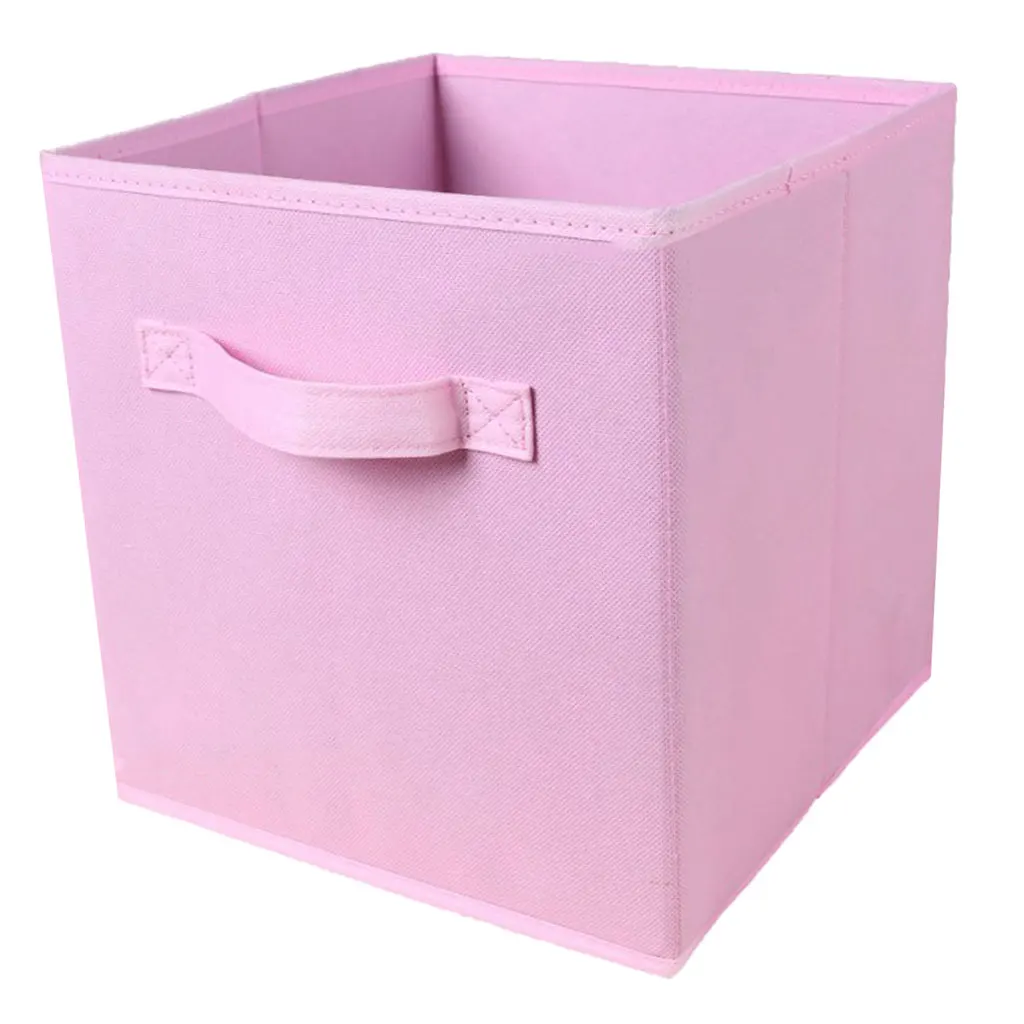 Складная Куб ящики для хранения декоративной ткани Кубы для хранения Организатор для шкаф с полками детские игрушки ящик для хранения вещей