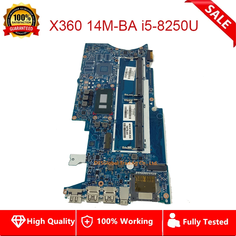 939383-601, 940756-601 para HP pabellón X360 14-BA 14M-BA placa base de computadora portátil 17817-1 448.0BZ10.0011 i5-8250U SR3LA totalmente 939383-601, 940756-601 para HP pabellón X360 14-BA 14M-BA placa base de computadora portátil 17817-1 448.0BZ10.0011 i5-8250U SR3LA totalmente