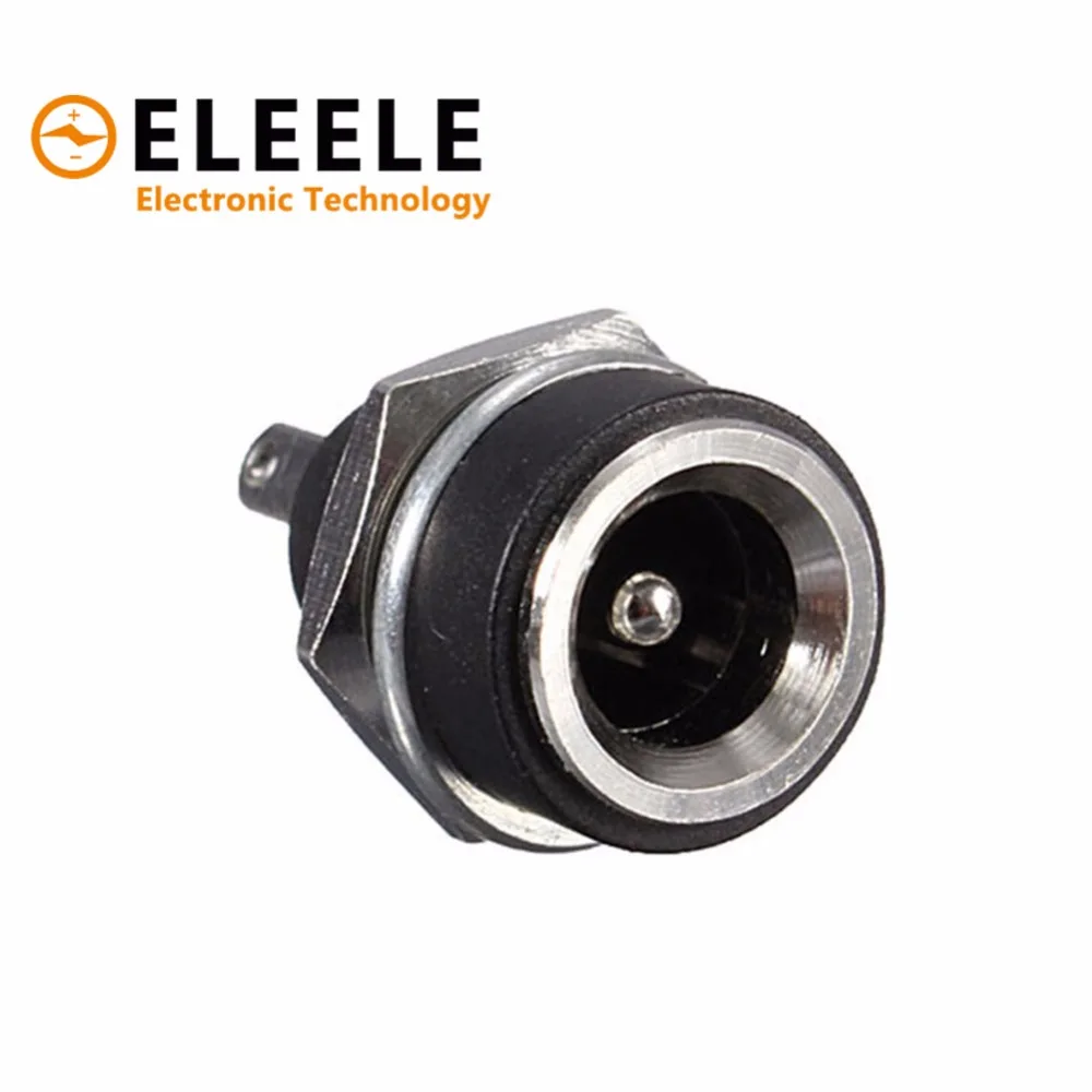 

10Pcs 3A For DC Power Supply Jack Socket Female Panel Mount Connector 5.5mm 2.1mm Plug Adapter 2 Terminal Types 5.5*2.1 PN35