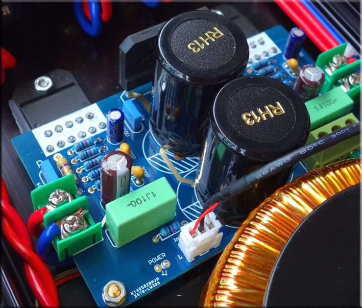 WL-LM38 черный золото юбилейное издание LM3886 Amp Hi-Fi стерео Мощность усилитель 68WX2 готовой аудио усилитель