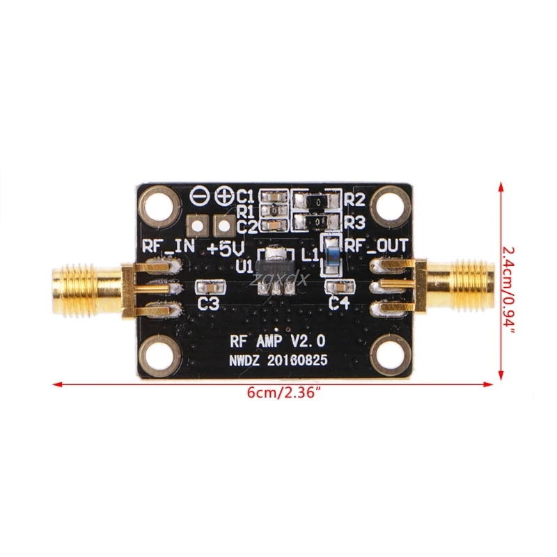 Ультра-низкая Шум LNA 0,05-4G NF = 0.6dB Высокая линейность ВЧ усилитель FM ВЧ ОВЧ/UHF Z07 Прямая поставка