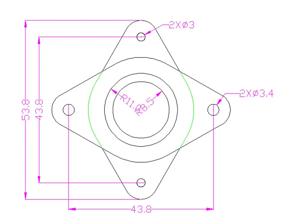 BIQU 3D принтер Часть NEMA 17 шаговый двигатель амортизаторы импортные подлинные 42 Шаговый двигатель амортизатор металлический каучук для 3d принтера