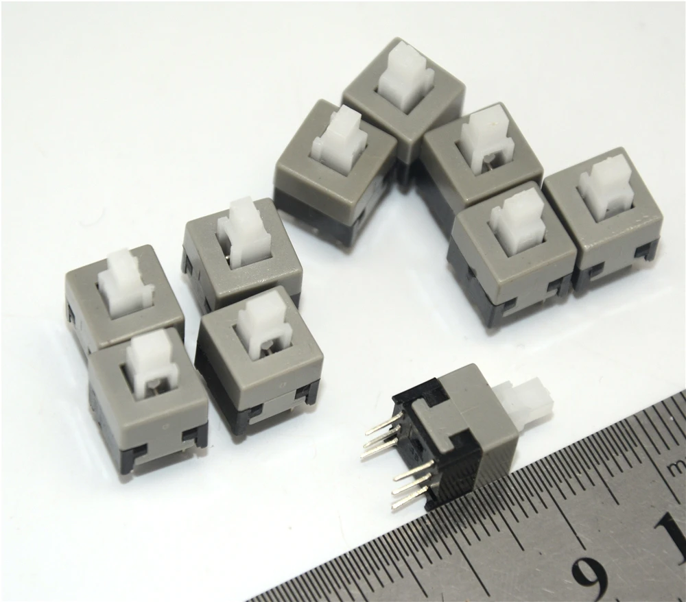 

1000PCS/Lot 8.5mmX8.5mm Self-locking Switch Push Button Switch DIP 6 Pins Tactile Pushbutton Key Switch Wholesale