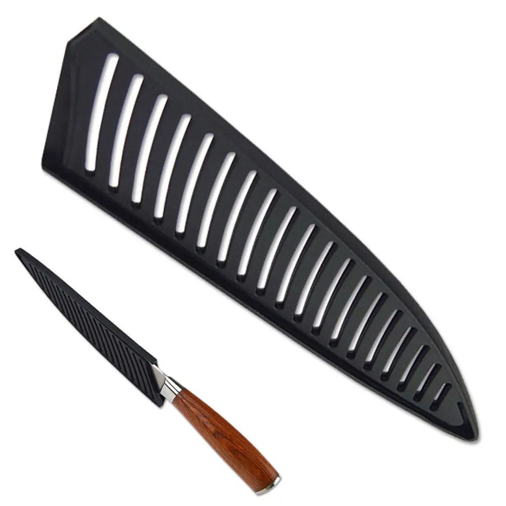 Товары для дома оболочка практичная кухонная утварь прочный защитный чехол Крышка ножа пластиковая для ножа лезвие черный для 8 дюймов