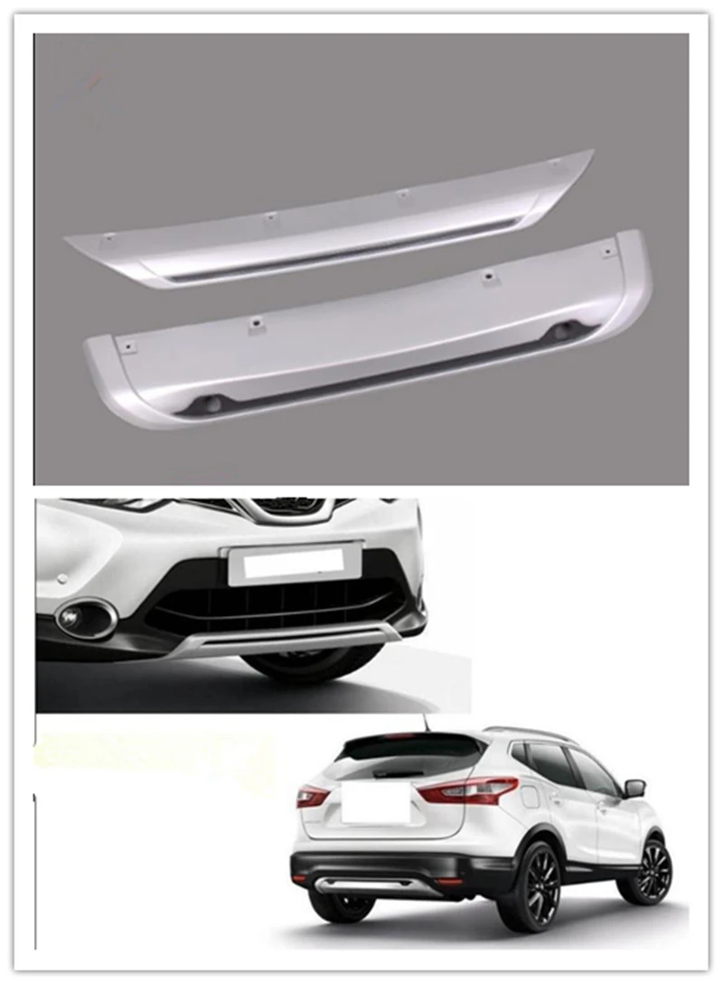 For Nissan Qashqai Dualis J11 2014 2015 2016 Abs Accessories Front And Rear Bumper Skid Protector Guard Plate 2pcs Chromium Styling Aliexpress