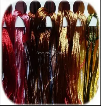 

50 pieces Silk Thread Floss // Cross Stitch Embroidery Silk Thread Floss // Similar With DMC
