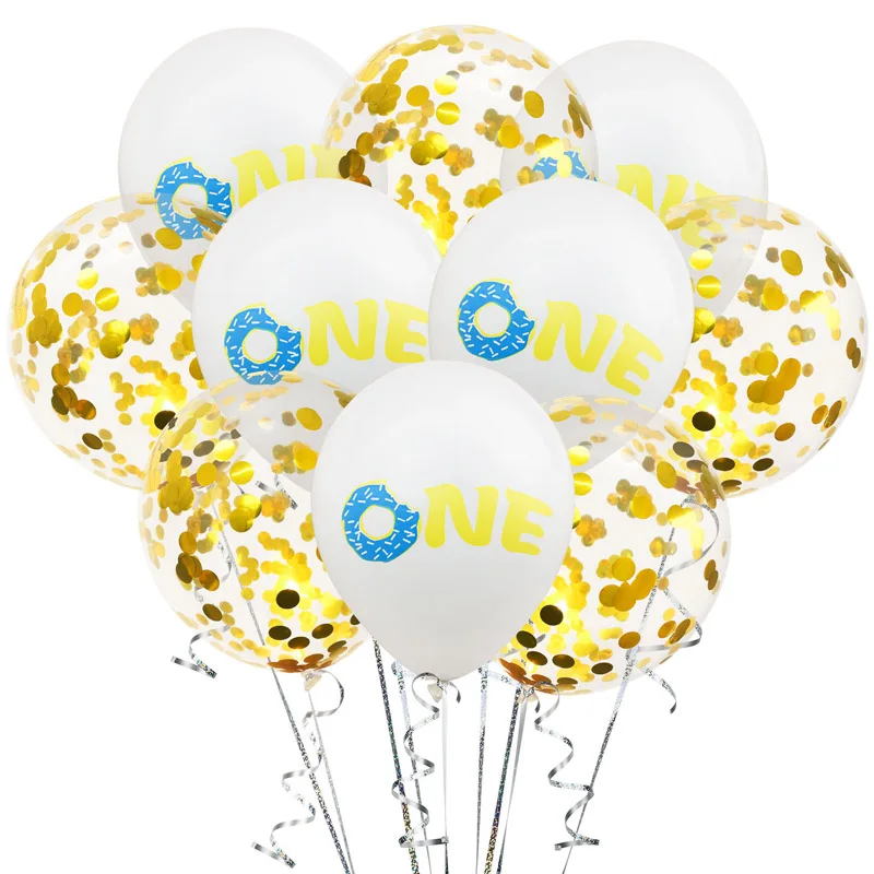 10Pcs Donut One Ballons Boy Girl First Birthday Latex Balloons Decoration Baby 1st Birthday Confetti Balloon Party Supplies 10Pcs Donut One Ballons Boy Girl First Birthday Latex Balloons Decoration Baby 1st Birthday Confetti Balloon Party Supplies