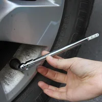 Портативный шин Air Давление Тесты калибра ручка автомобиля Мотоцикл шины Тесты метр ручка серебристый 5-50 PSI Инструменты диагностики D0043 - изображение