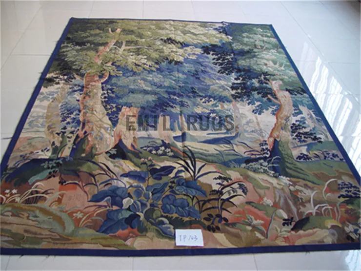 

Tapestry Of Rectangular Shape Egyptian Tapestry 18th Century French Aubusson Tapestry Botanical Tapestry