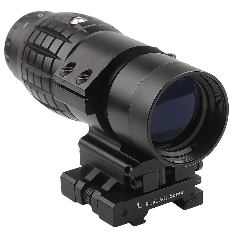 3X Magnifier Optics Scopes Focus Adjusted with Flip To Side Mount 6-67-9