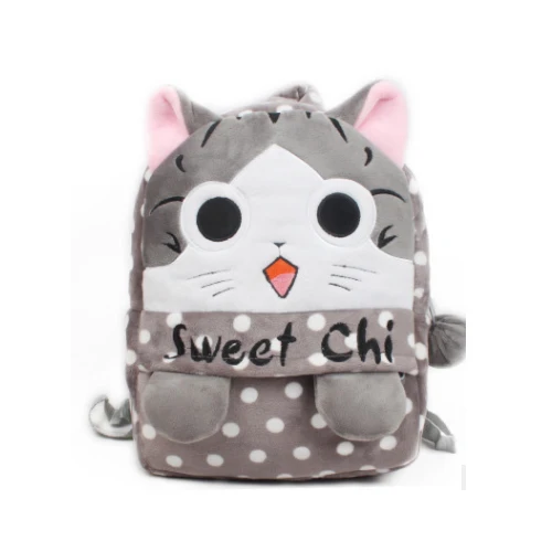 Мультяшный милый кот плюшевые рюкзаки детская школьная сумка для детского сада для мальчиков и девочек Милая школьная сумка - Цвет: style 2