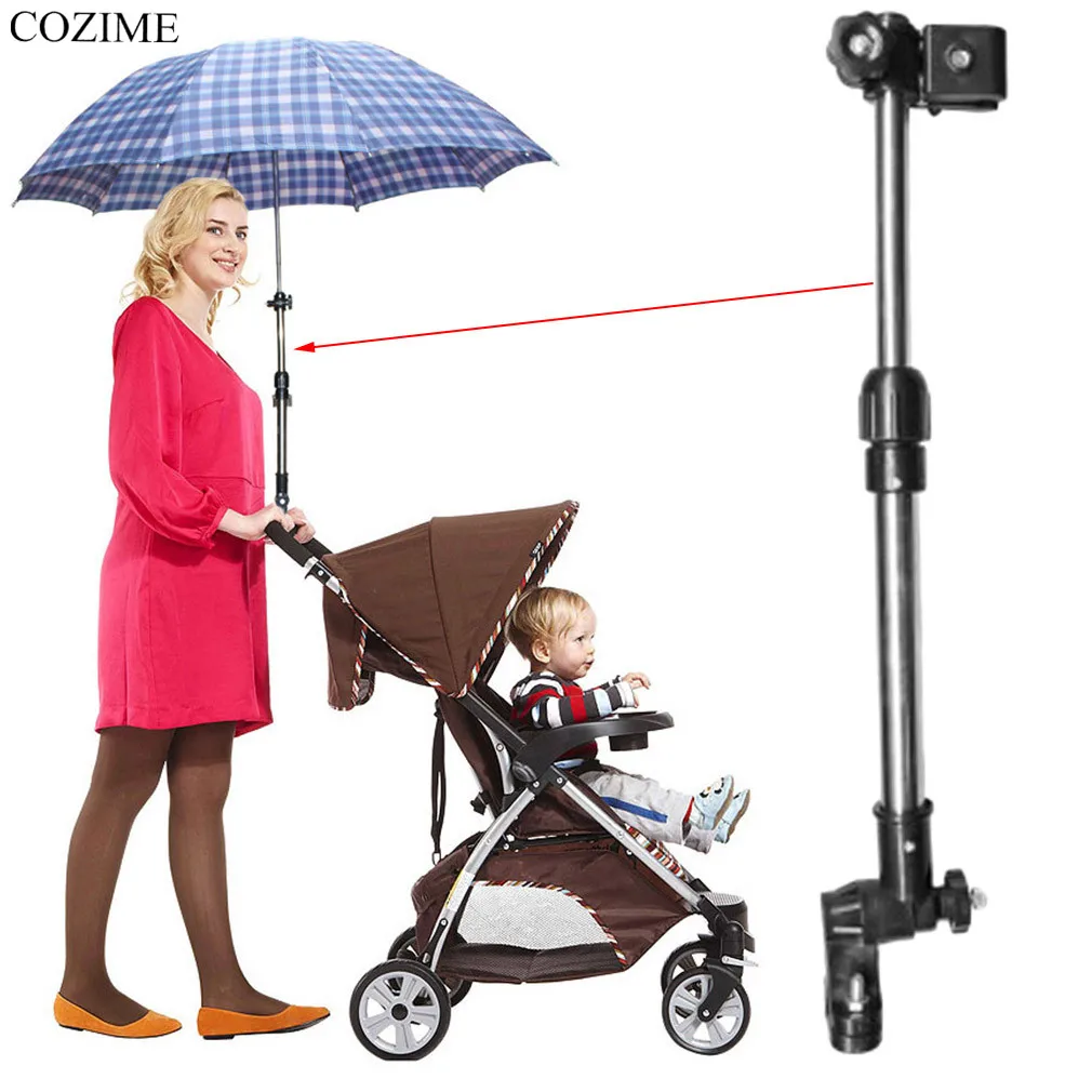36-50 мм детская коляска зонтик растягивающаяся подставка держатель пластиковая ручная Регулируемая коляска зонтик поддерживающая конструкция зонта