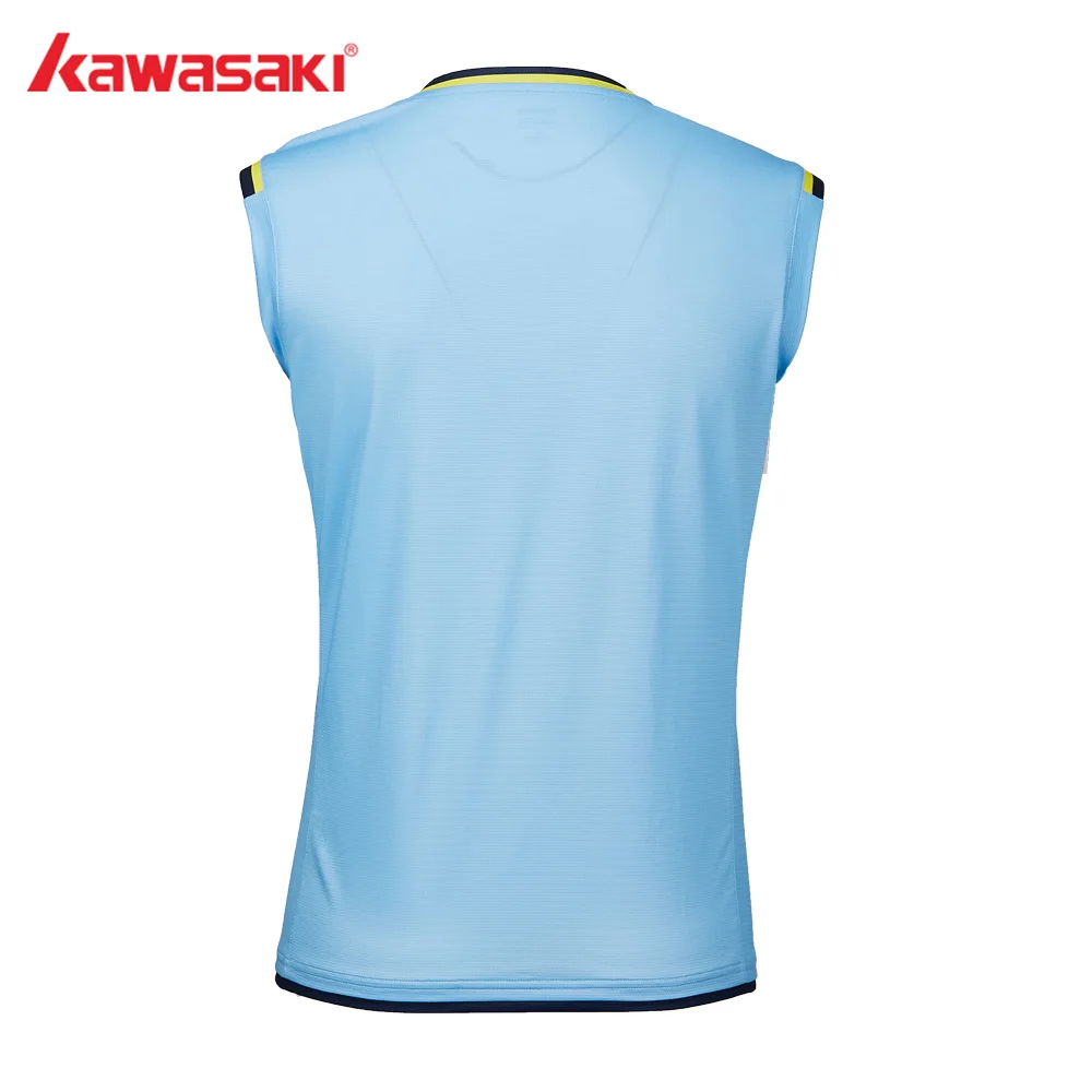 Kawasaki Мужская спортивная рубашка без рукавов с v-образным вырезом синяя футболка Топы дышащие футболки для бега для мужчин ST-S1109