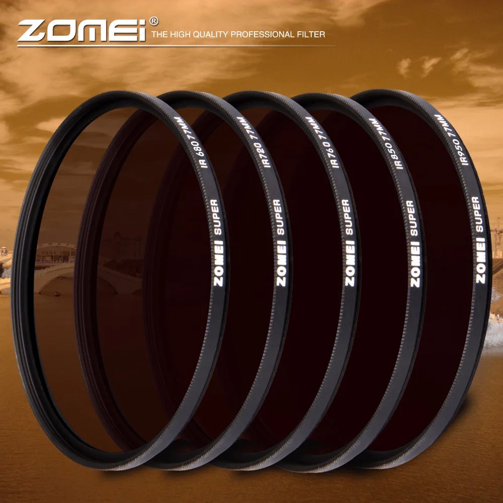 Инфракрасный ИК фильтр Zomei 680 нм 720 760 850 950 фотоаппарат SLR объектив камеры Nikon Canon