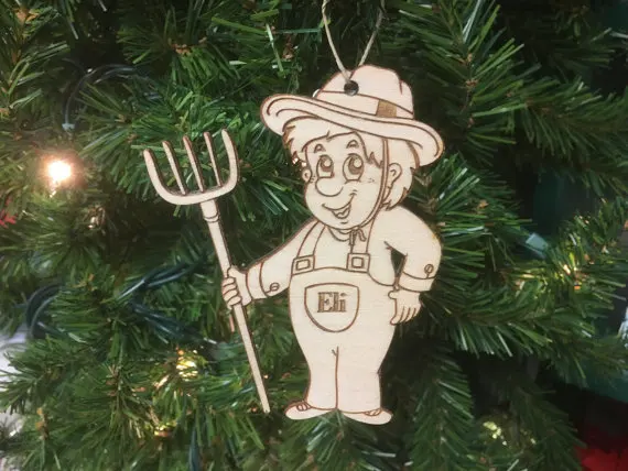 

Farmer Personalized Christmas Ornament