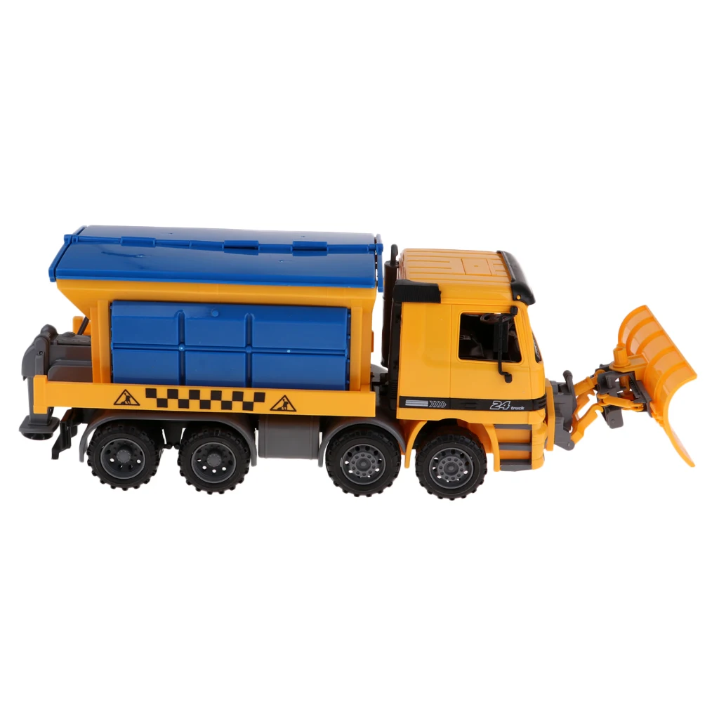 Snow Sweeper City Construction Snowplow Diecast Snow Blower Car Kids Toy, Multi-function Self-motion Construction Car Toy