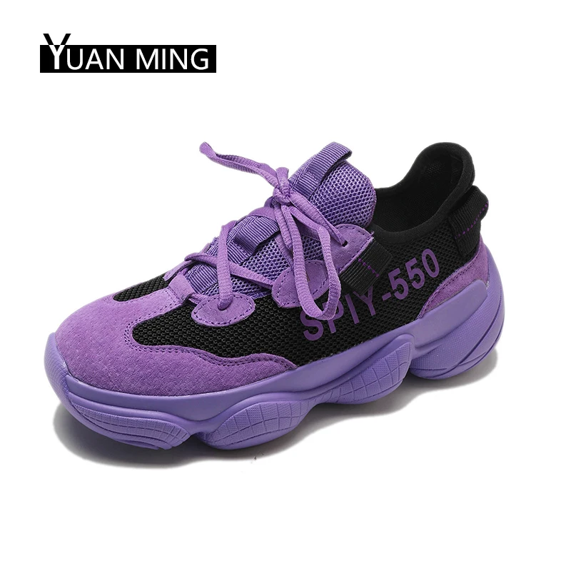 

YUANMING Women Platform Sneakers Spring Autumn Winter Female Shoes Ladies Sneakers PU Leather Platform Sneakers for Women Shoes