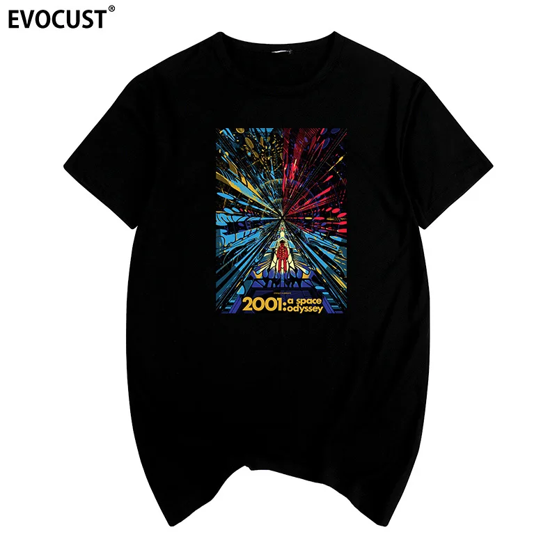 

2001 A Space Odyssey Summer print T-shirt Cotton Men T shirt New women TEE