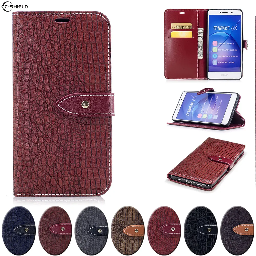 Flip Case For Huawei Honor 6X 6 X Honor6X X6 Case Phone Leather Cover
