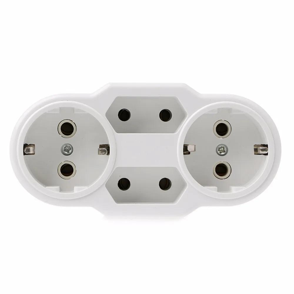 

EU Type Conversion Plug 1 TO 4 Way EU Standard Power Adapter Socket Travel Plugs 16A