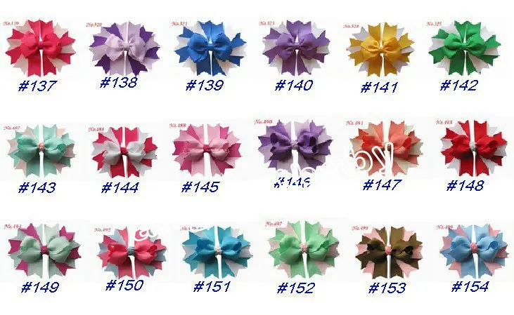 30 шт. 4." роман-Махаон волосы Bowknot аксессуары для волос для детей луки Цветочный бутик корсажная лента для волос зажим HD3349