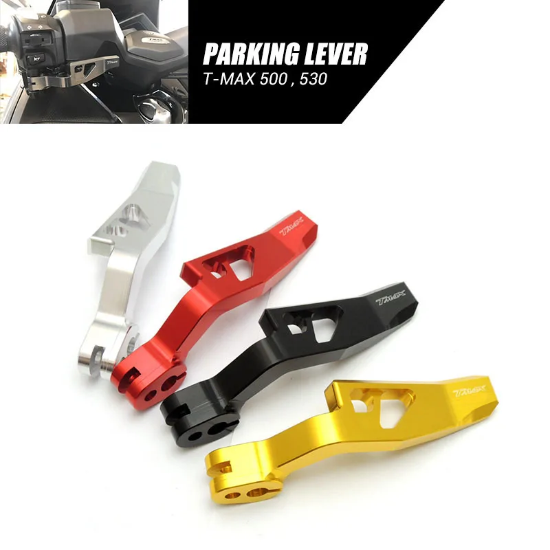 KEMiMOTO CNC Aluminum Parking Brake Lever TMAX 530 Motorcycle Stands For YAMAHA TMAX 500 2008-2011 XP530 T-MAX 530 2012-2015 sinter motorcycle brake pad set fit yamaha xp500 t max 500 xp 500 tmax 2008 2011