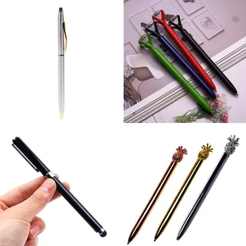 

1 Pcs High Quality Creative Pineapple Diamonds Shape Metal Ballpoint Pen School Office Supplies Black Ink Stationery Writing Pen