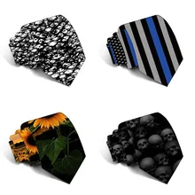 Забавный галстук Классическая яркий цветочный принт Галстуки милое модное Для мужчин узкие галстуки дизайнерские Галстуки вечерние аксессуары 5LD17