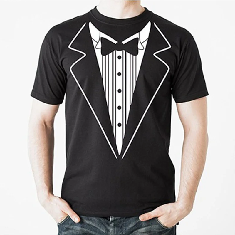 Tuxedo T Shirt TUX Funny Prom Wedding 